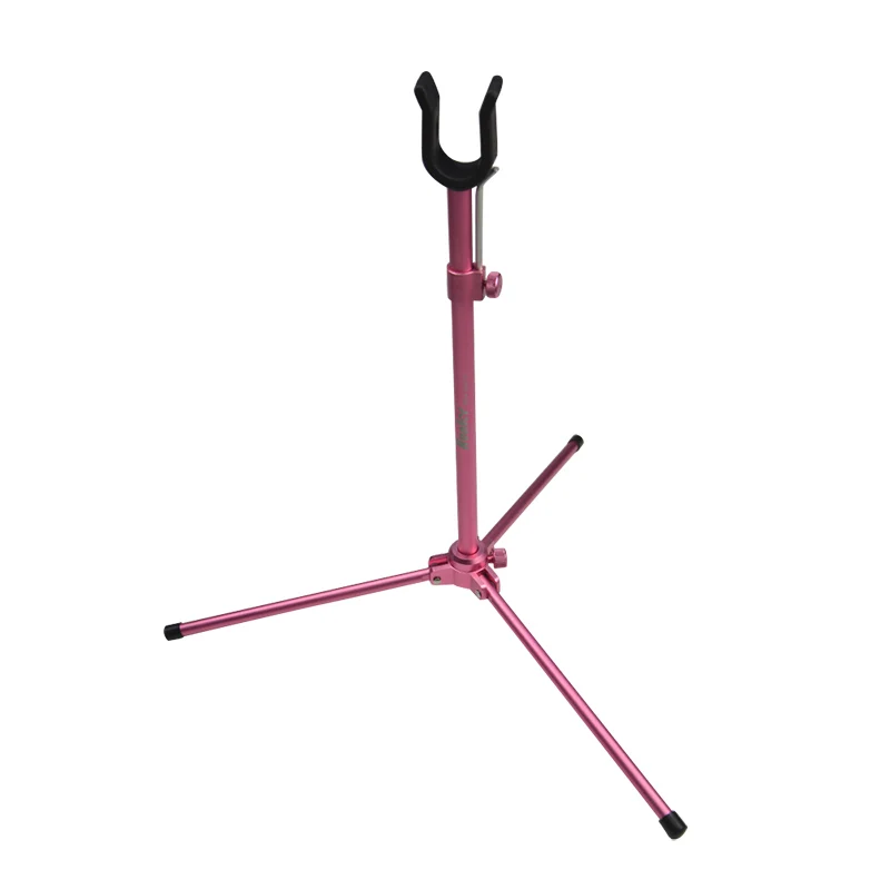 pink Стрельба из лука лук стенд Рекурсивные Луки держатель складной Рик алюминиевый сплав Материал для соревнований охота лук стрельба охота - Цвет: pink