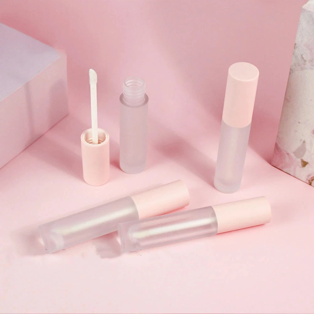 5ml Empty Lip Gloss Container pink Frosted Labial Glair Tubes Concealer Round Eye Shadow Tube lipgloss Lip balm packaging 50pcs 5ml empty lip gloss container pink frosted labial glair tubes concealer round eye shadow tube lipgloss lip balm packaging