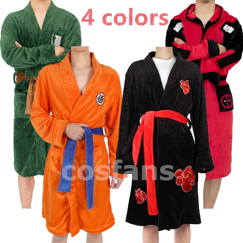 Borutoコスプレ浴衣暁うちはイタチフランネルパジャマ大人悟空悟空冬着物バスローブ孫悟空パジャマローブ Movie Tv Costumes Aliexpress