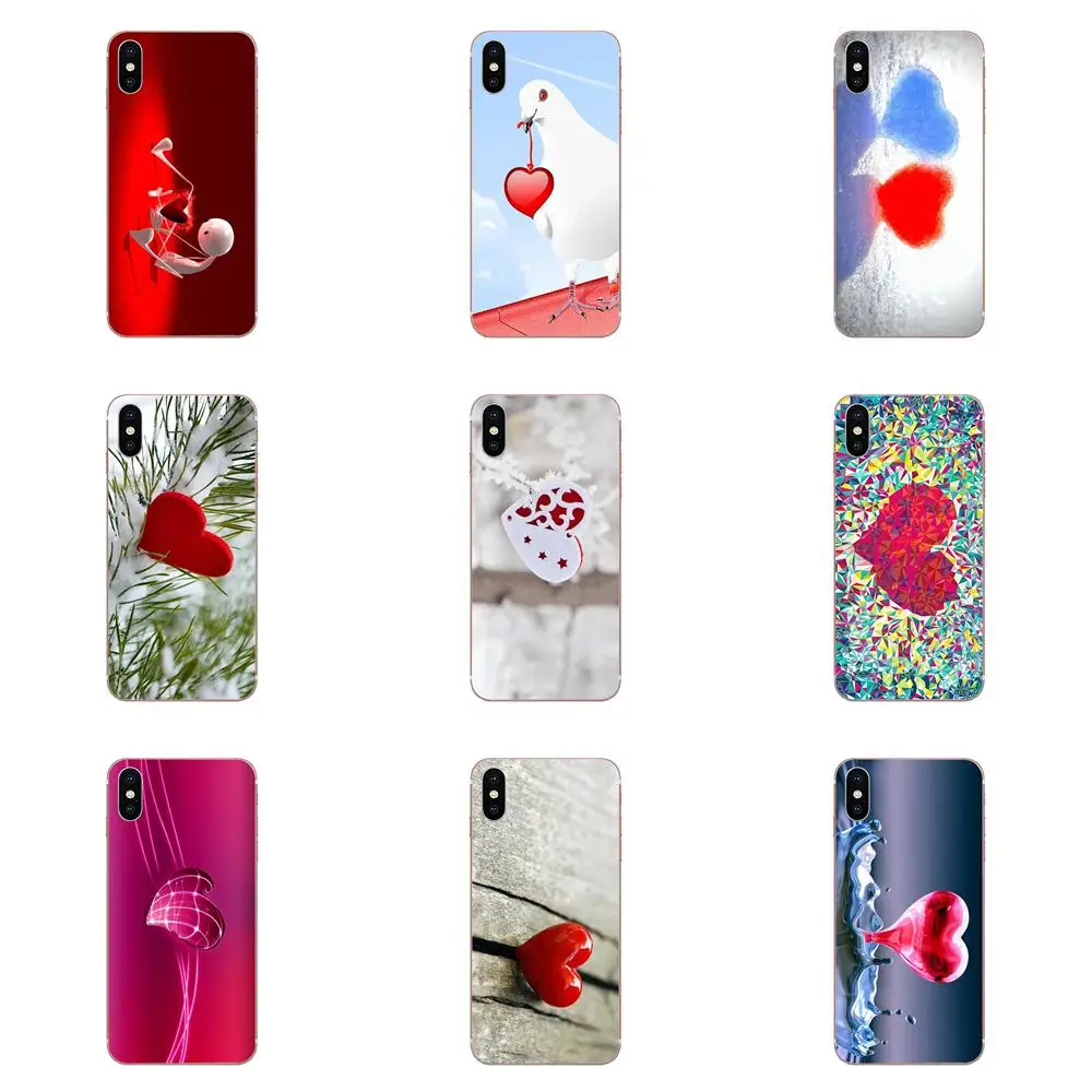 Мягкий чехол для телефона с сердечком и снежной любовью Xiao mi 3 4 4C 4i 5 5s 5X6 6X8 SE Pro Lite A1