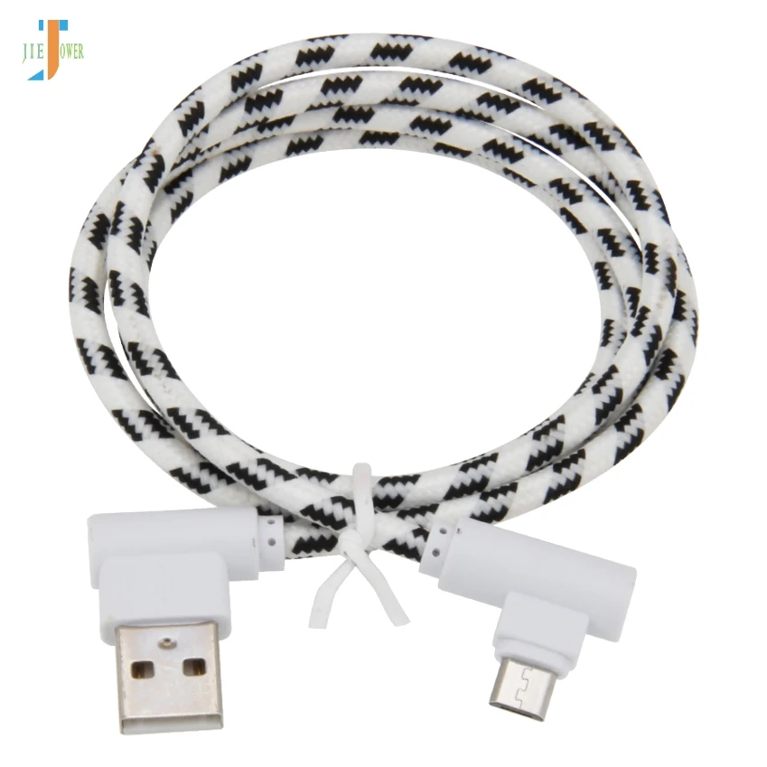 100 шт./лот USB локтевой кабель Micro USB игровой кабель нейлоновая решетка плетеный кабель для синхронизации данных зарядное устройство для Iphone Xr XS MAX samsung S7 S6