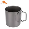 TOAKS Titanium Cup Coffee Tea Mug Ultralight For Outdoor Camping Tableware Without Lid Foldable Handle 450ml 60g CUP-450 3
