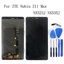 6.0" AMOLED display for ZTE Nubia Z11 Max NX523J LCD Display+ Touch screen digitizer assembly for Nubia NX535J LCD repair parts