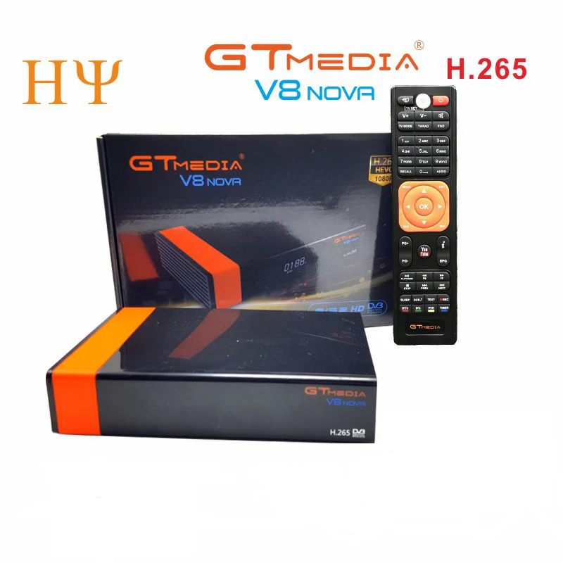 5 шт./лот Gtmedia V8 NOVA такой же, как и бесплатный спутниковый ресивер sat V9 SUPER DVB S2 встроенный wifi Поддержка H.265, AVS лучше V9 супер