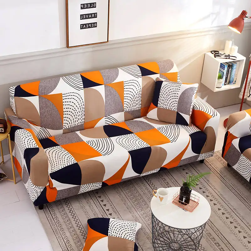 Stretch Sofa Cover Slipcovers Elastic All-inclusive Couch Case for Different Shape Sofa Loveseat Chair L-Style Sofa Case - Цвет: colour18