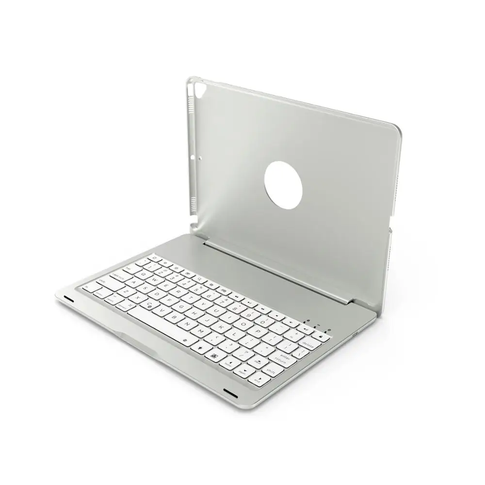 standard keyboard 7 цветов, светодиодный, с подсветкой, русский/Иврит/испанский, беспроводной, Bluetooth клавиатура, складной чехол, чехол для Apple iPad 10,2, планшет, Funda - Цвет: standard keyboard