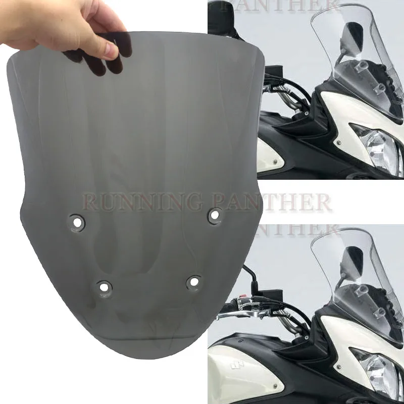 

Motorcycle For Suzuki DL650 DL 650 Windshield Windscreen Accessories Double Bubble Acrylic Smoke