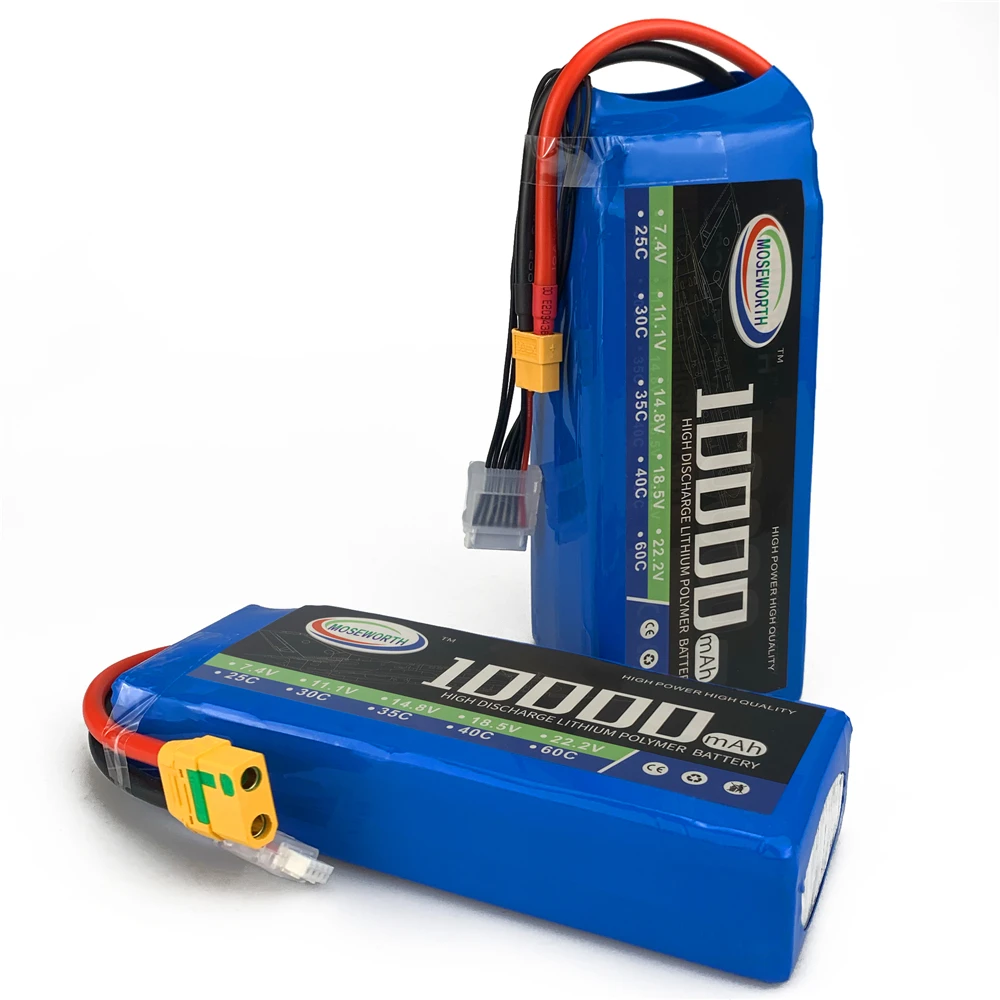 RC LiPo батарея 4S 14 8 V 10000mAh 25C батареи для Радиоуправляемый Дрон автомобиль вертолет