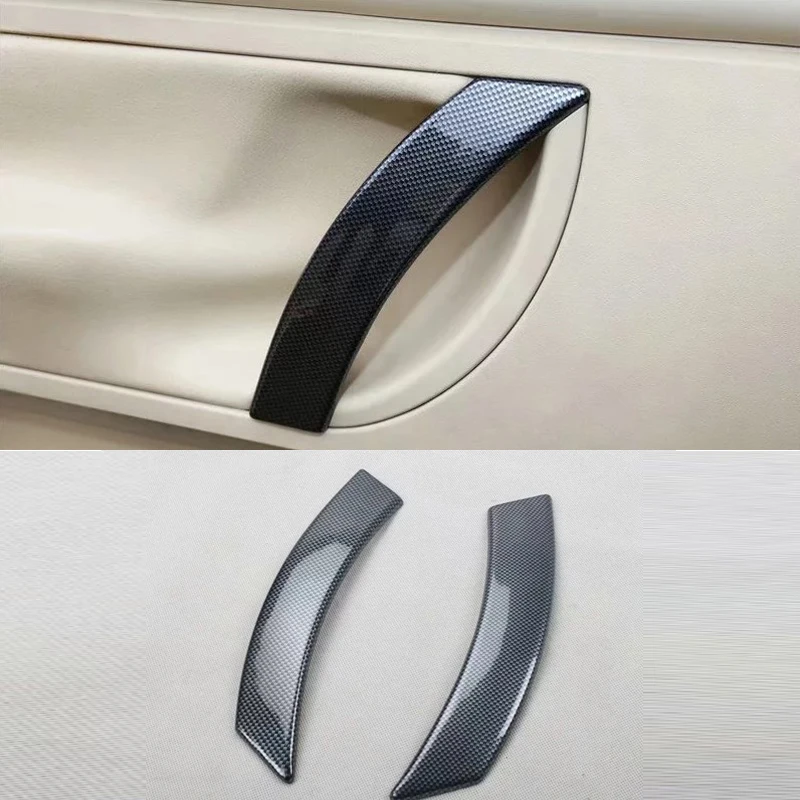 Подходит для Volkswagen Beetle 2003-2010 2 шт. углеродное волокно ABS внутренняя ручка двери