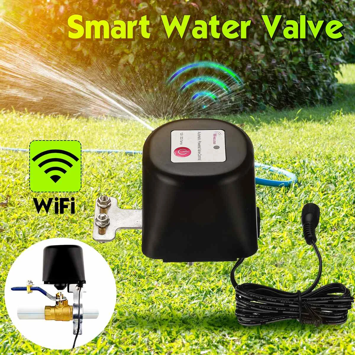 

Smart Wifi Gas Manipulator Valve Control Garden Water Shut Off Timers Irrigation Controller 12V 1A