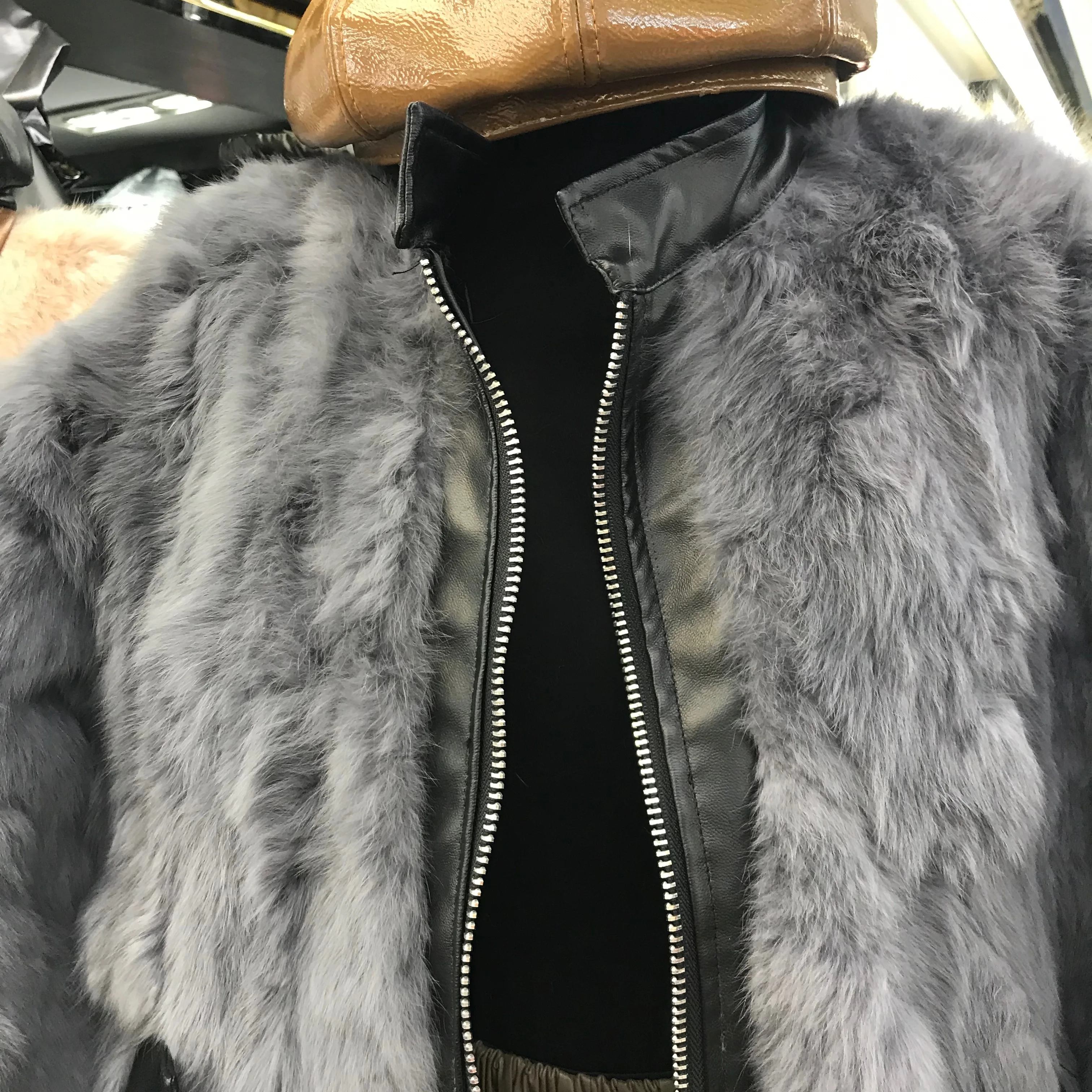 Real Fur Jacket Tide Female Mink Cashmere Jacket Winter Natural Rabbit Fur Coat Womens Quilted Coat Woman Nancylim