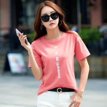

2019 summer new T-shirt ladies casual comfort T-shirt