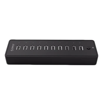 

ORICO P10-U2 10 Ports USB 2.0 HUB 12V 2.5A Power Supply With 1.5M Data Cable Fireproof ABS For PC Mac Laptop