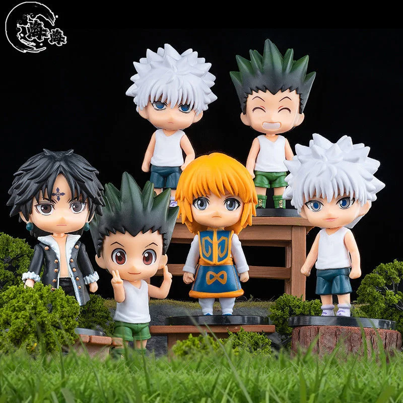 6 styles Hunter x Figure Gon Freecss Killua Zoldyck Action Kurapika Figurine Anime Model Doll Toys | Игрушки и хобби