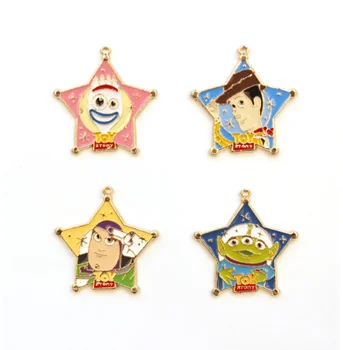 

Lot 30pcs Cartoon toy story Metal Charms Jewelry Making Pendants Earrings S7