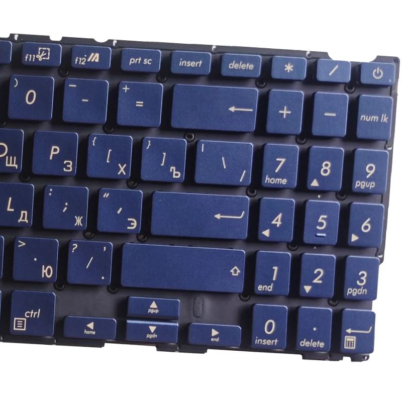 Laptop com Teclado Russo para Asus Zenbook 15 Ux533 Ux533f Ux533fd Ux533fn Ux533fato Azul Teclado ru com Iluminação de Fundo Novo - Imagem 3