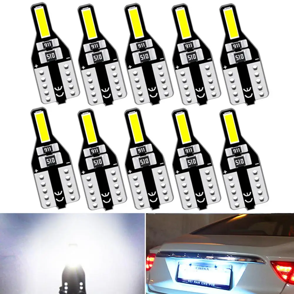 Светодиодный фсветильник 10x T10 W5W для багажника Ford Focus 2 3 Fiesta Fusion Ranger Kuga S Max Mondeo Mustang