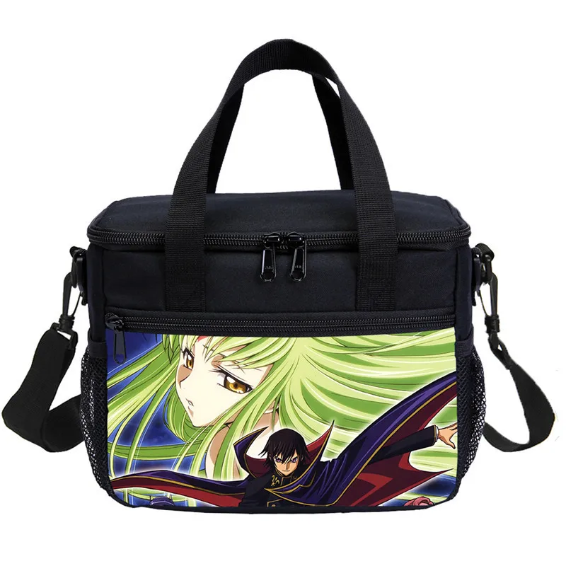 Малый мешок обеда для мальчиков девочек мультфильм аниме код Geass письмо 3D печать льда мешок изолированный тепловой Пикник Ланчбокс Sac основной - Цвет: DODIB4076310-S1096