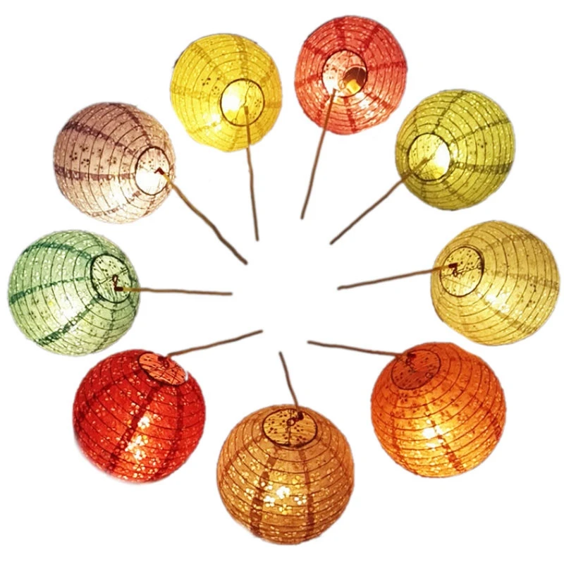 

10 Set Chinese Paper Lanterns Birthday Wedding Decor Gift Craft Diy Hanging Ball Party Supplies