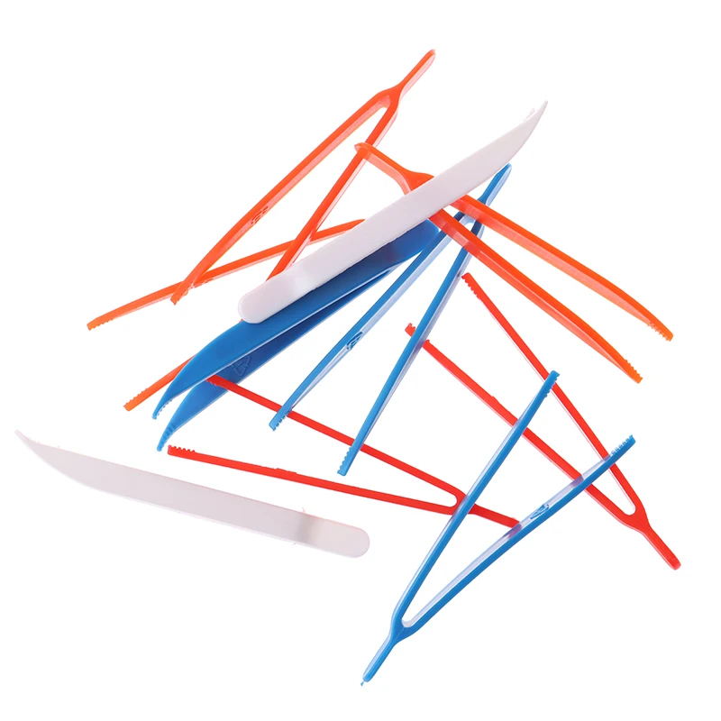 10pcs/Lot Children'S Tweezers For Games 7.8cm Plastic Kit Fine Motor Skill Teaching Learning Educational Toys Accessories