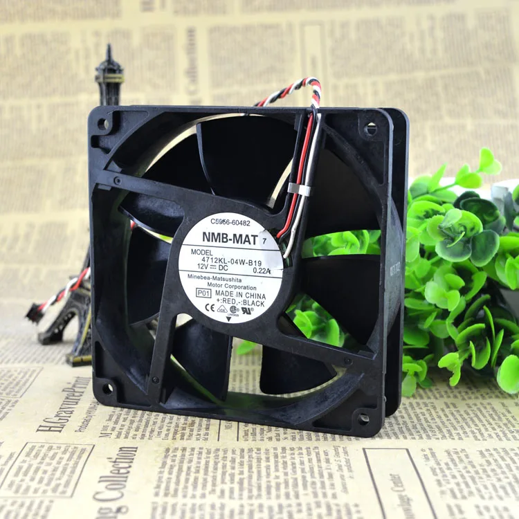 Новый 12032 4712KL-04W-B19 12V 0.22A защиты электродвигателя Вентилятор охлаждения |