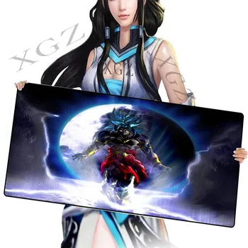

XGZ Japanese Anime Dragon Ball Custom Large Game Mouse Pad Black Lock Edge Machine Computer Desk Mat Natural Rubber Slip Csgo