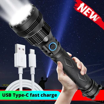 2020 Latest Powerful Xlamp XHP90.2 LED Flashlight Zoom Torch XHP70 USB Rechargeable Waterproof Lamp use 18650 26650 for Camping 3