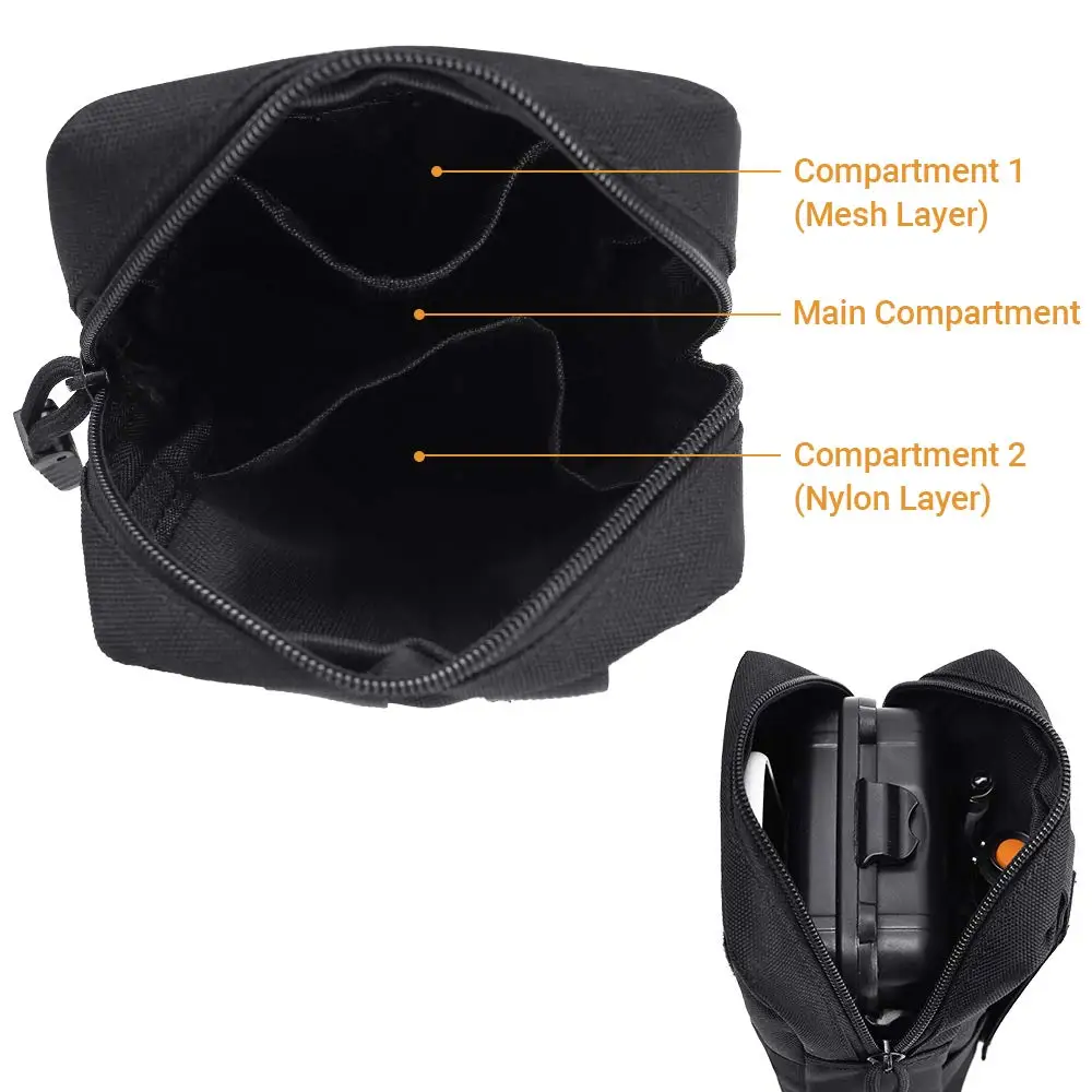 Тактическая Сумка Molle EDC Мужская поясная сумка 1000D чехол для сотового телефона портативный компактный чехол открытый аксессуар карман для охоты
