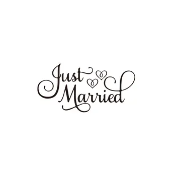 

Creative just married pattern sticker household wedding car car decoration Sticker Removable small sticker