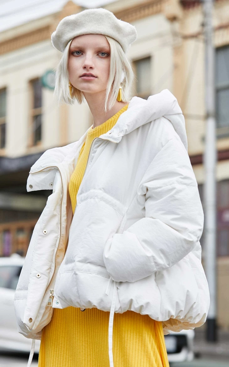 Vero Moda женский Двусторонний пуховик с капюшоном на шнуровке | 319423513