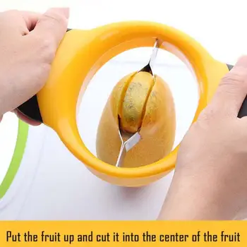 

1pcs Mango Splitter Slicer Fruit Cutter Pitter Craft Kitchen Tool Cutter Peach Fruit Splitter Large Mango Cutter Pit Remover