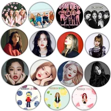 KPOP Черный Розовый альбом брошь, значок на булавке аксессуары для одежды шляпа украшение для рюкзака 1 шт. настраиваемая брошь на заказ булавки