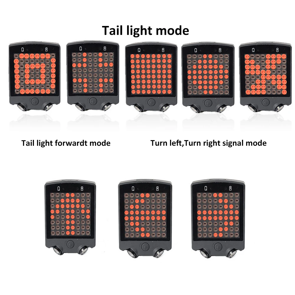 Discount LED Wireless Remote Control Laser Bicycle Rear Tail Light Bike Turn Signals Safety Warning Light USB Rechargeable Brake Light 4