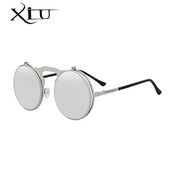 XIU Steampunk Lentes de Sol para Hombres UV400 - A5pasos