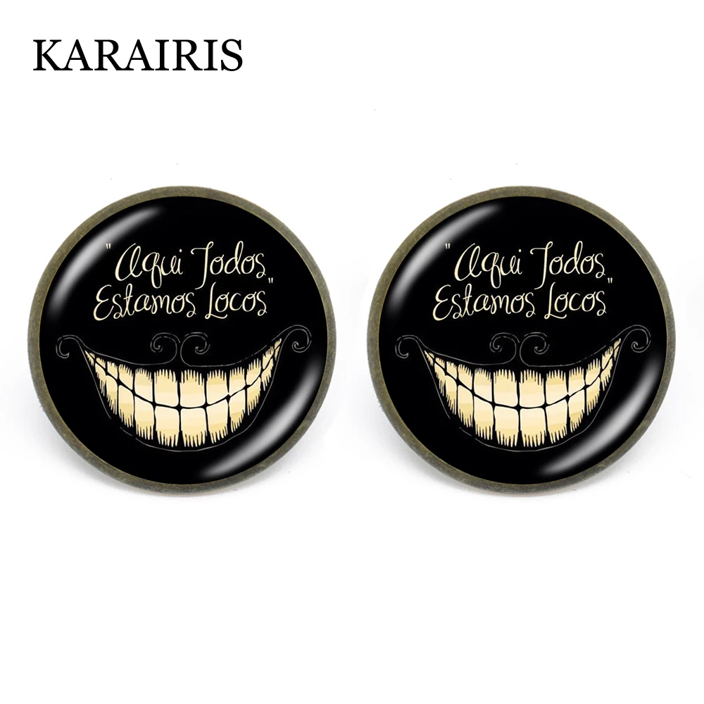KARAIRIS 2020 модные Алиса приключения в стране чудес серьги-гвоздики для ушей