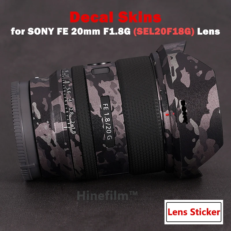 Per Sony Fe 20Mm F1.8 G Len Premium Decal Skin Per Sony Fe20 F1.8 / 20 F1.8G Protezione Dell'Obiettivo Pellicola Protettiva Antigraffio Adesivo