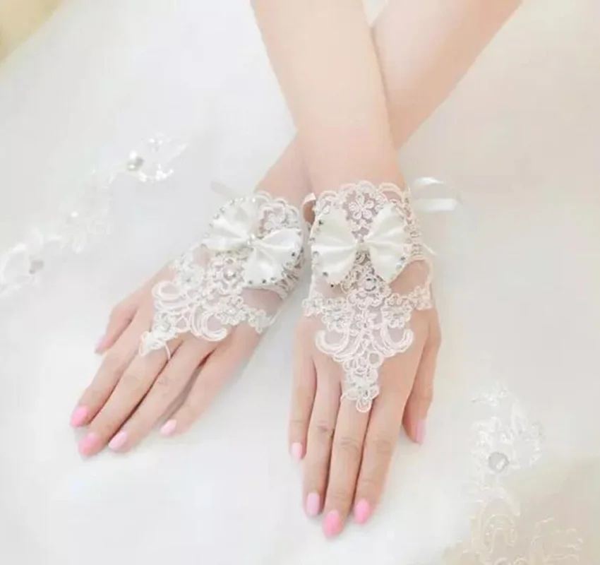 White Glove Белое свадебное платье трапециевидной формы с глубоким v-образным вырезом и разрезом по бокам, кружевные пляжные свадебные платья длиной до пола, свадебное платье - Цвет: White Glove