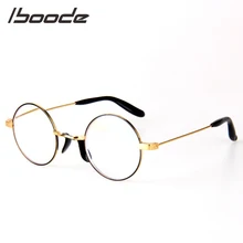 IBOODE анти голубой свет очки для чтения для женщин и мужчин круглые металлические пресбиопические очки женские мужские очки при дальнозоркости очки