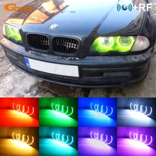 Для BMW E46 Coupe PRE-FACELIFT-трансформер 1999-2003 RF управление Bluetooth APP многоцветный ультра яркий RGB комплект светодиодов «глаза ангела»