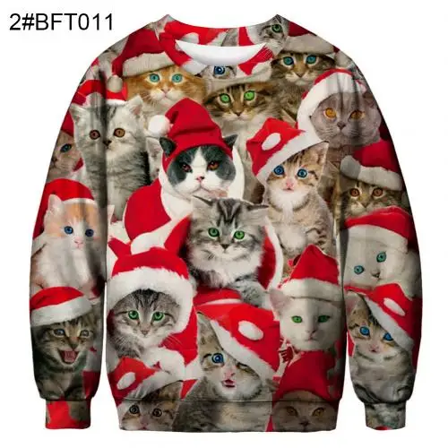 Рождественский джемпер, свитер, Рождественский свитер с рисунком для мужчин и женщин, пуловеры - Цвет: BFT011