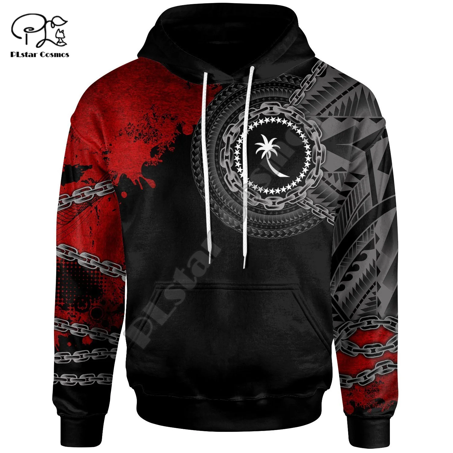 

NewFashion Polynesian Chuuk Country Flag Tribal Culture Retro Tattoo Tracksuit Men/Women 3DPrint Streetwear Pullover Hoodies B-7