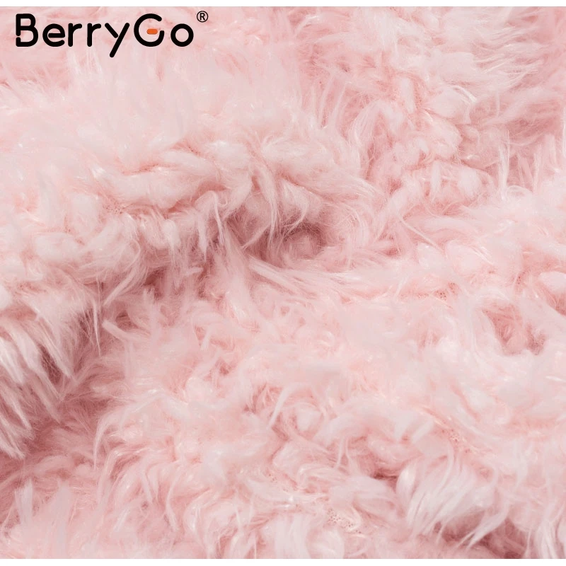 BerryGo/Повседневные теплые толстовки с капюшоном из искусственного меха, женские плюшевые толстовки с плюшевым мишкой для отдыха, осенне-зимние меховые женские пуловеры