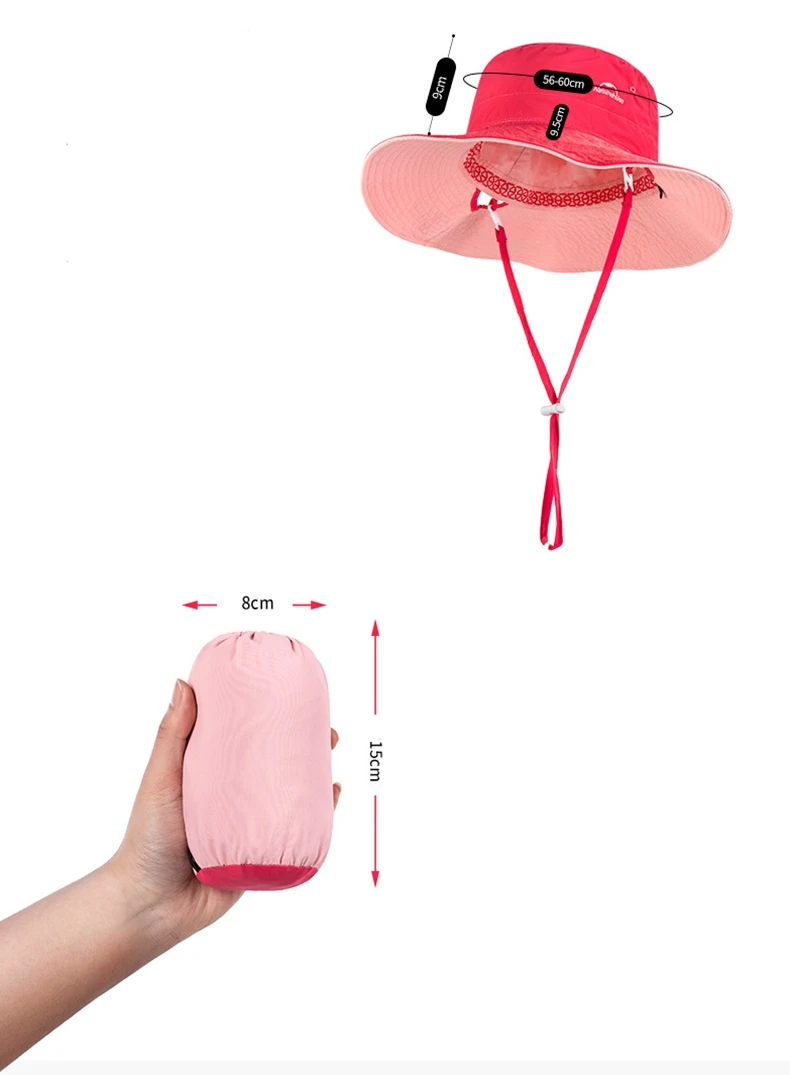 Naturehike sunshade hat summer outdoor fishing hat Sunscreen hat shading anti-ultraviolet travel plus growing brim cap