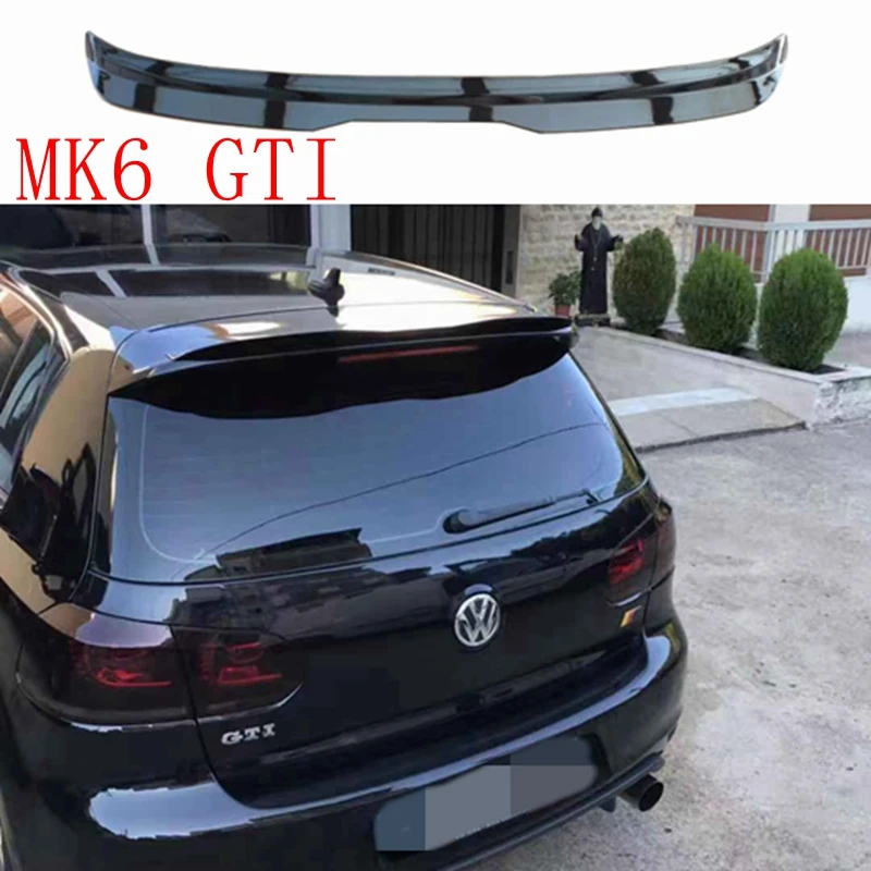 Спойлер для Volkswagen GOLF MK6 GTI 2010 2013 6 качественный спойлер из ABS материала заднее крыло