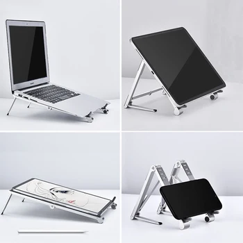 

Portable Laptop Stand For Macbook Notebook Tablet Aluminium Alloy Desktop Foldable Laptop Cooling For Apple Xiaomi Samsung