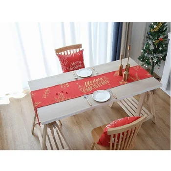 

Merry Chirstmas High-quality Linen Long Talbe Cover