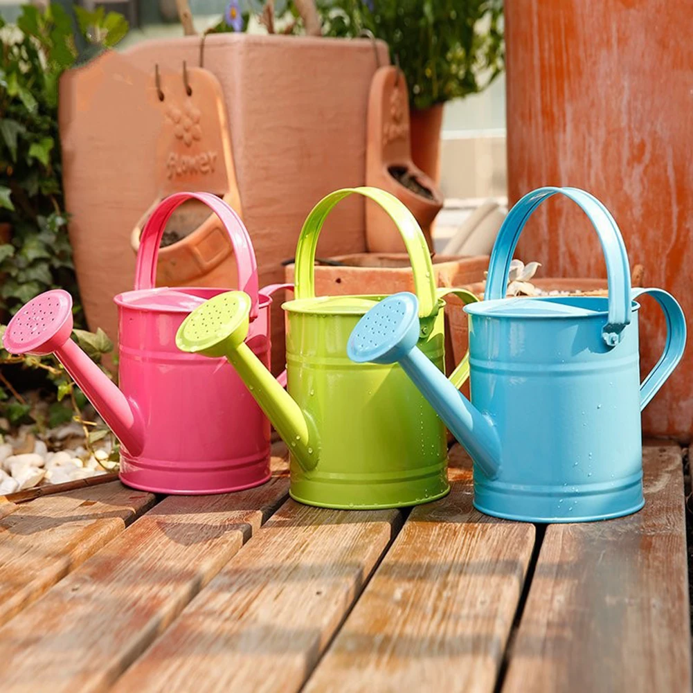 Patio Lawn And Garden Small Watering Can Color Blue Bonsai Flower Plant Gardening Flowering