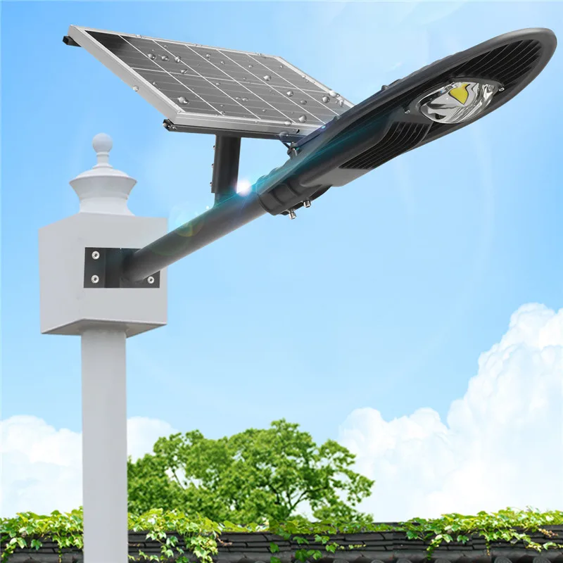 

20W Waterproof LED Solar Street Light Solar Radar Sensor Road Lamp with 45cm Lamp Arm and Remote Control