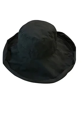 Черный Chapeau Femme Ete Повседневная однотонная цветная трубочка шляпа универсальная индивидуальная портативная пляжная шляпа лаконичная Солнцезащитная шляпа - Цвет: Черный