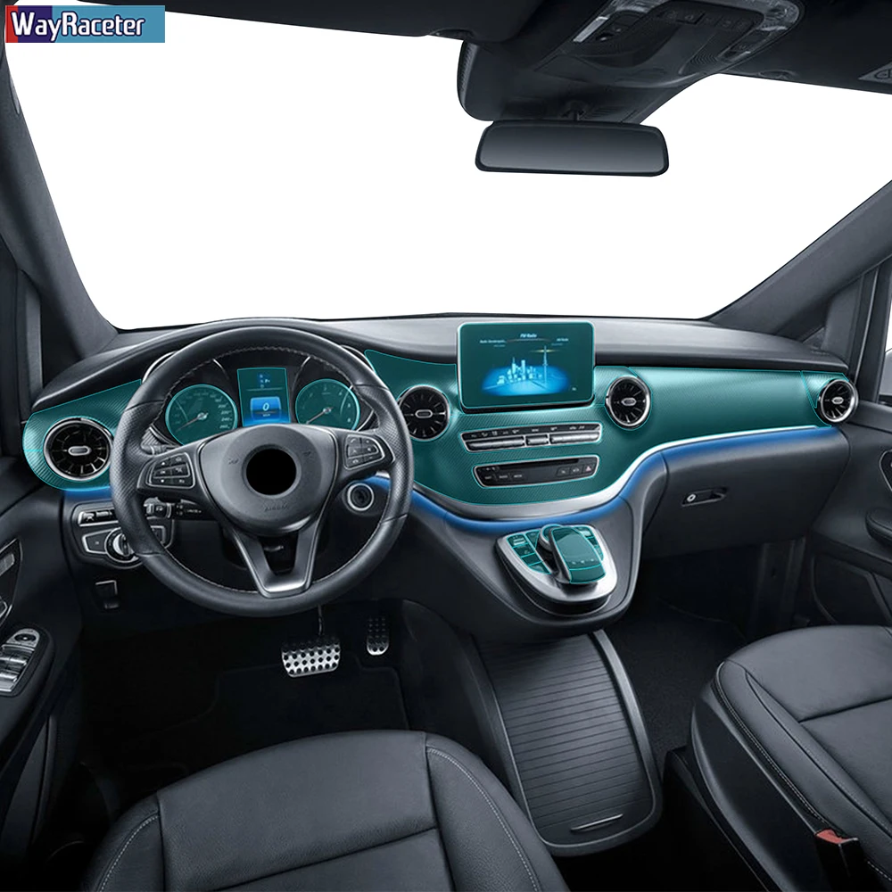 Прозрачная защитная пленка из ТПУ для салона автомобиля центральной консоли